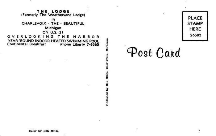 The Lodge (Weathervane Inn, Weathervane Lodge) - Old Postcard Photo (newer photo)
